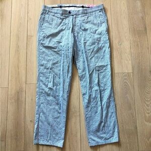 Hiltl Dot Stripe Dress Pants in Light Blue Made in Germany Size 52 / US Size 36